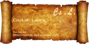 Csutak Laura névjegykártya