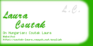 laura csutak business card